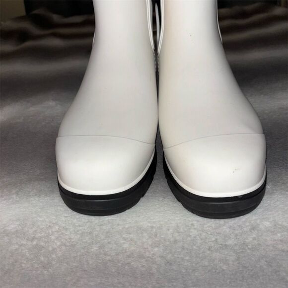 UGG Women's Droplet Rain Boots Size 11 White Waterproof Slip-On Casual - Picture 8 of 14